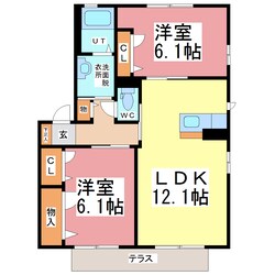 クレストタウン　ＡＢＣ棟の物件間取画像